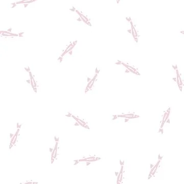 Otocinclus fish glyph seamless pattern Stockillustratie