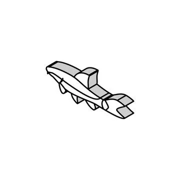 Otocinclus fish isometric icon vector illustration Stock Illustration