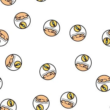 Otoplasty surgery vector seamless pattern Stock Illustration