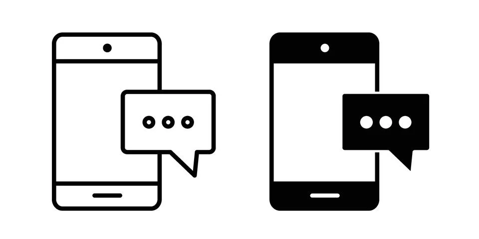 Otp sms icon bundle for website design projects Stock Illustration