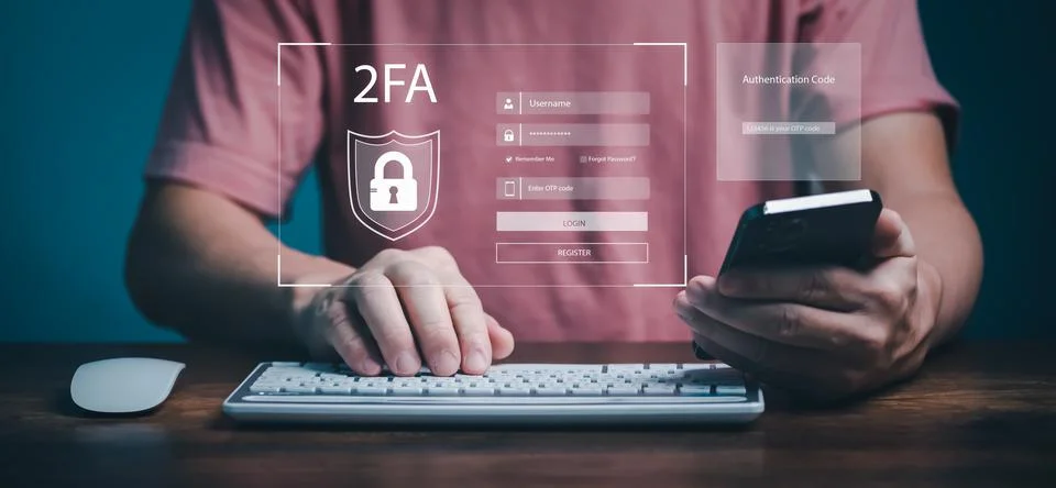 OTP verification code, One Time Password, temporary secure PIN-code from mobi Stock Photos