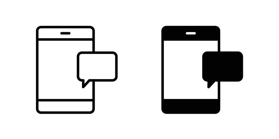 OTP Verification icon vector concepts, line and silhouette style Stockillustratie
