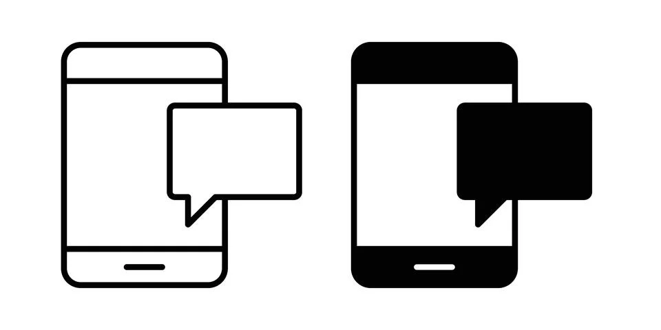 OTP Verification icon vectors. Illustrations in black 库存插图