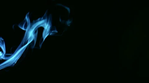 Otsyanyte smoke closeup over black background Видео 43364982