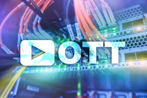 OTT, IPTV, video streaming over the internet. 库存照片