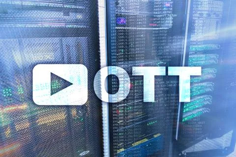 OTT, IPTV, video streaming over the internet. 库存照片