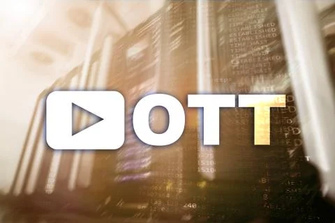 OTT, IPTV, video streaming over the internet. 库存照片