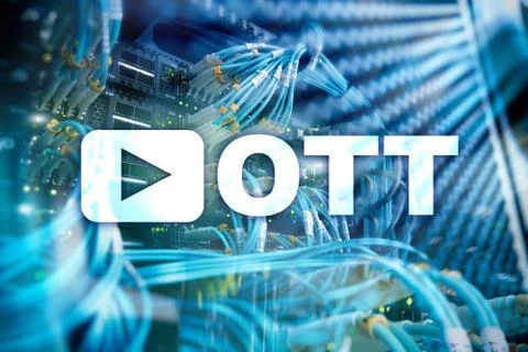 OTT, IPTV, video streaming over the internet. 库存照片