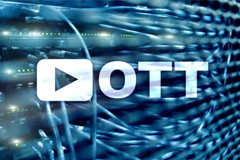 OTT, IPTV, video streaming over the internet. 库存照片