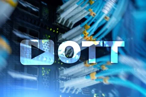 OTT, IPTV, video streaming over the internet. 库存照片