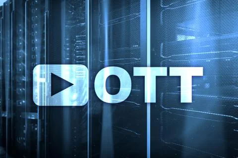 OTT, IPTV, video streaming over the internet. 库存照片