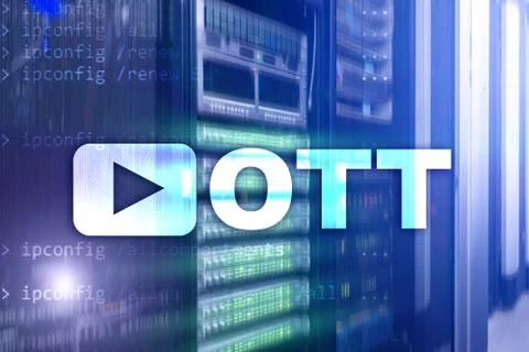 OTT, IPTV, video streaming over the internet. 库存照片