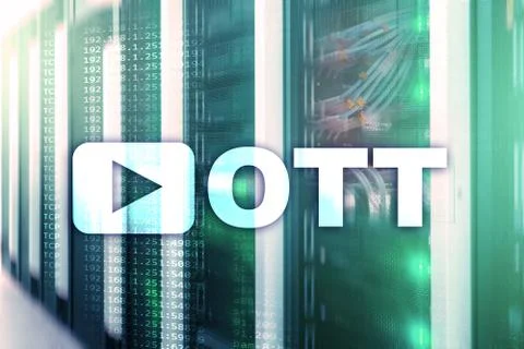 OTT, IPTV, video streaming over the internet. 库存照片