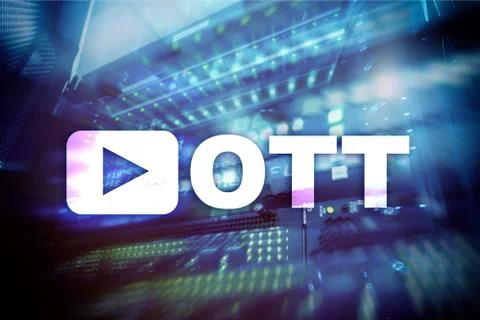OTT, IPTV, video streaming over the internet. 库存照片