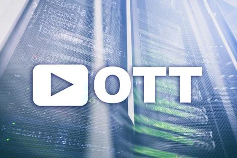 OTT, IPTV, video streaming over the internet. 库存照片