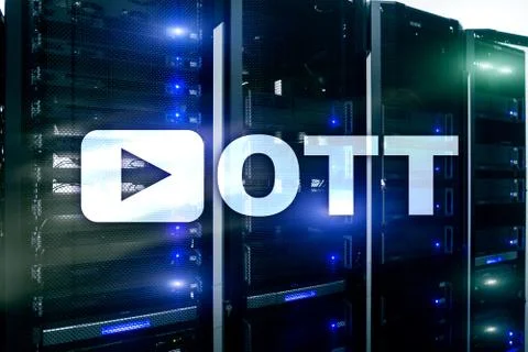 OTT, IPTV, video streaming over the internet. 库存照片