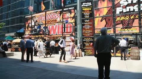 Ottawa Ribfest Vendor Booths Serving BBQ Stock Footage 11237397