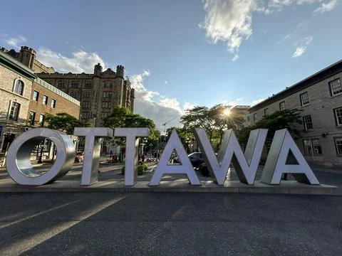 Ottawa Sign Foto stock