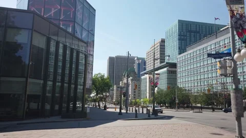 Ottawa skyline pan 4K Stock Footage 134582891