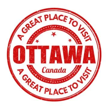 Ottawa stamp Stock Illustration