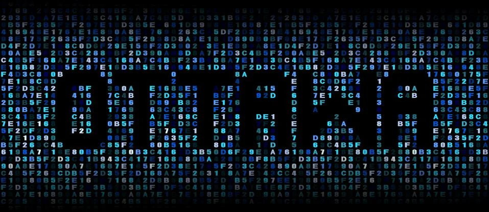 Ottawa text on hex code illustration Stock Illustration