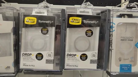 Otter Drop Box iPhone N Plus Symmetry+ Retailer Stock Footage 239089378