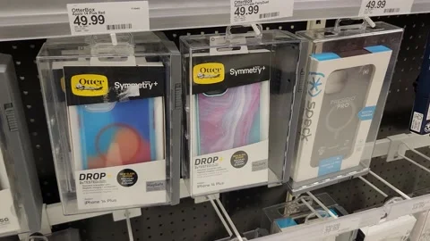 Otter Drop Box iPhone N Plus Symmetry+ Retailer Stock Footage 239089396