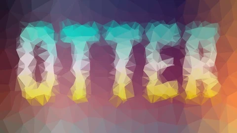 Otter fade techno tessellating looping animated triangles Stock Footage 109238412