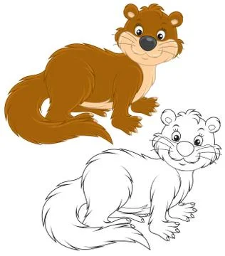 Otter Stock Illustration