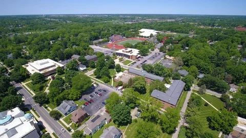 Otterbein High Drone Flyover 動画素材 116043286