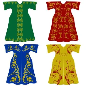 Ottoman background,ottoman sultan suits Stock Illustration
