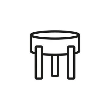 Ottoman chair sofa icon vector design templates simple and modern Stock Illustration