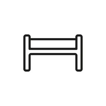 Ottoman chair sofa icon vector design templates simple and modern Stock Illustration