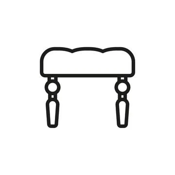 Ottoman chair sofa icon vector design templates simple and modern Stock Illustration