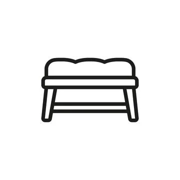Ottoman chair sofa icon vector design templates simple and modern Stock-Illustration