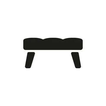 Ottoman chair sofa icon vector design templates simple and modern Stock Illustration