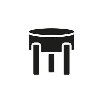 Ottoman chair sofa icon vector design templates simple and modern Stock Illustration