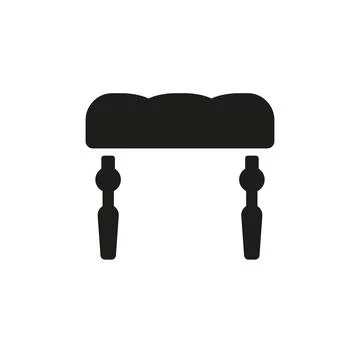 Ottoman chair sofa icon vector design templates simple and modern Stock Illustration