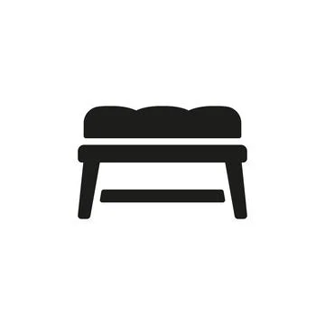 Ottoman chair sofa icon vector design templates simple and modern Stock Illustration