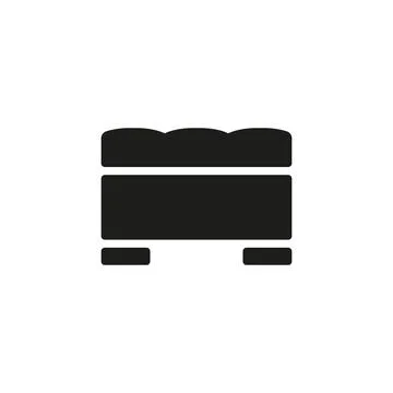 Ottoman chair sofa icon vector design templates simple and modern Stock Illustration