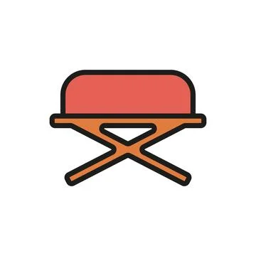 Ottoman chair sofa icon vector design templates simple and modern Stock Illustration