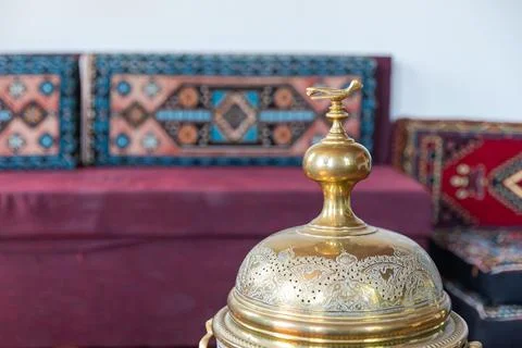 Ottoman copper processing art, decorative art on copper Stock Photos