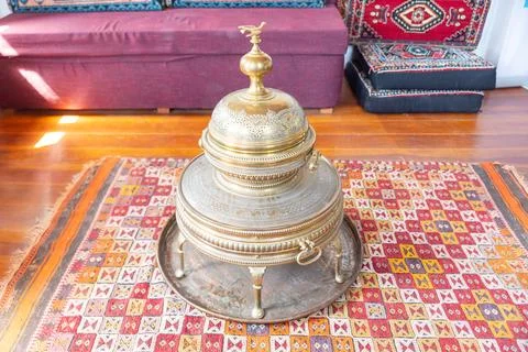 Ottoman copper processing art, decorative art on copper Stock Photos