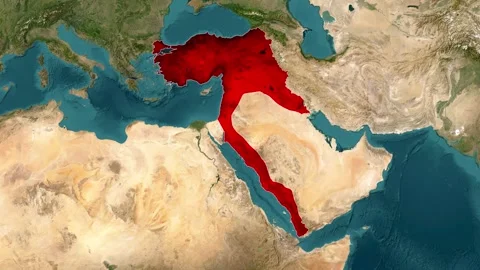 Ottoman Empire Map, map Ottoman Empire, Empire map Stock-Footage 309362325