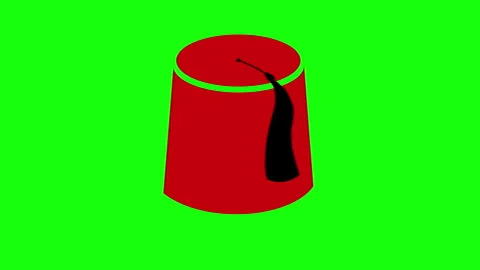 Ottoman fez isolated Stock Footage 267482950
