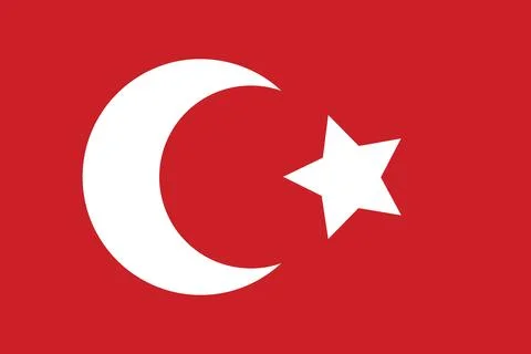 Ottoman flag Stock Illustration