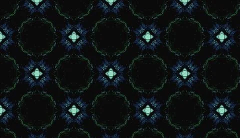 Ottoman Inspired Graphic Pattern Stock Illustration