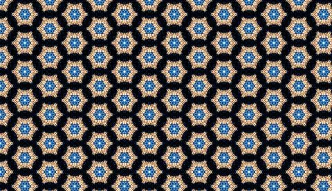 Ottoman Inspired Graphic Pattern Stock Illustration