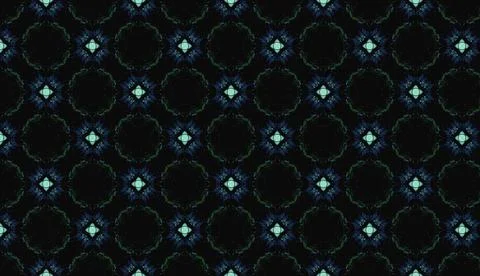 Ottoman Inspired Graphic Pattern Stock Illustration