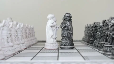 Ottoman oriental chess set. Stock Footage 131340813